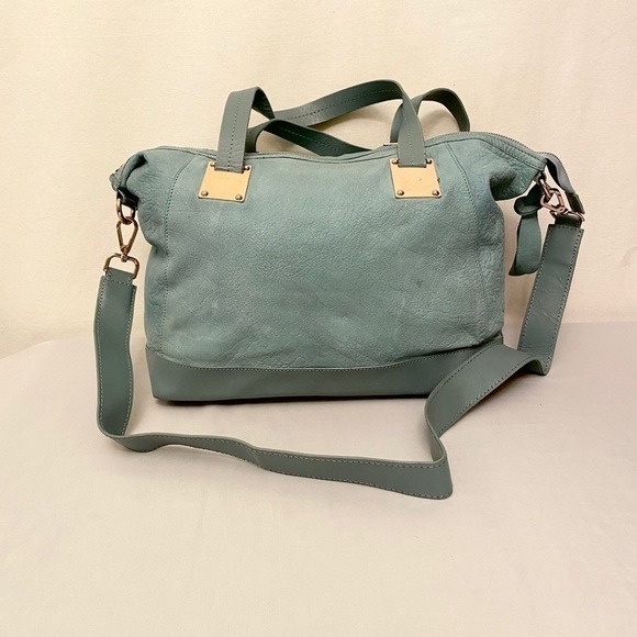 TOPSHOP Leather Crossbody Satchel Handbag Purse - Picture 2 of 8